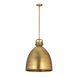 Newton Bell 1 Light Metal Medium Pendant 16 Inch Wide by Innovations - 410-1SL-M412-16