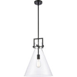 Newton 1 Light Cone Glass Medium Pendant by Innovations - 411-1S-14
