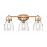 Newton Bell 3 Light Dome Glass Vanity Light by Innovations - 410-3W-G412-7