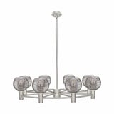 Crown Point 8 Light Stem Hung Chandelier 35.5 Inch Wide by Innovations - 434-8CR-G1213-6