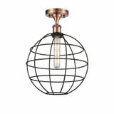 Lake Placid 1 Light 12 Inch Wide Semi Flush Mount by Innovations - 516-1C-LP-12