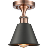 Smithfield 1 Light 9.5 Inch Tall Semi Flush Mount by Innovations - 516-1C-M8-95