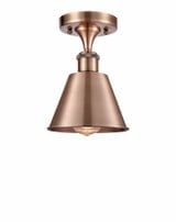 Smithfield 1 Light 7 Inch Wide Semi Flush Mount by Innovations - 516-1C-M8