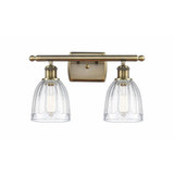 Brookfield 2 Light Industrial Vanity Light by Innovations - 516-2W-G44
