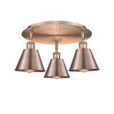 Ballston 3 Light 18.25 Inch Wide Flush Mount by Innovations - 516-3C-M8