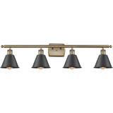 Cobbleskill 4 Light Art Nouveau Vanity Light by Innovations - 516-4W-G1113-M8