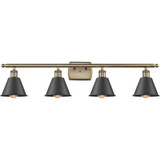 Cobbleskill 4 Light Art Nouveau Vanity Light by Innovations - 516-4W-G1113-M8