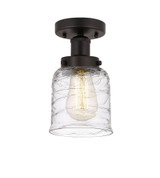 Bell 1 Light 8.25 Inch Length Semi Flush Mount by Innovations - 616-1F-G513