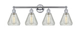 Conesus 4 Light Industrial Vanity Light 33 Inch Wide by Innovations - 616-4W-G27