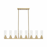 Boreas 8 Light Stem Hung Island 10.75 Inch and 48 Inch Wide by Innovations - 617-8I-G617-8