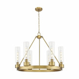 Boreas 6 Light 11 Inch Shade Chandelier 29 Inch Wide by Innovations - 617-6CR-G617-11