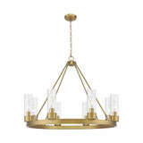 Boreas 8 Light 8 Inch Shade Chandelier 36 Inch Wide by Innovations - 617-8CR-G617-8