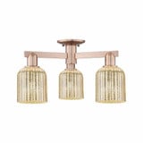 Bridal Veil 3 Light Semi Flush Mount 22.5 Inch Wide by Innovations - 716-3F-G559-5