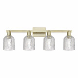 Bridal Veil 4 Light Bath Vanity 10.75 Inch and 32 Inch Wide by Innovations - 716-4W-G559-5