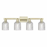 Bridal Veil 4 Light Bath Vanity 10.75 Inch and 32 Inch Wide by Innovations - 716-4W-G559-5