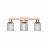 Bridal Veil 3 Light Bath Vanity 10.75 Inch and 24 Inch Wide by Innovations - 716-3W-G559-5