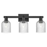 Bridal Veil 3 Light Bath Vanity 10.75 Inch and 24 Inch Wide by Innovations - 716-3W-G559-5