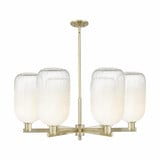 Brookhaven Cloche 6 Light Stem Chandelier 23.88 Inch Wide by Innovations - 716-6CR-G482-7
