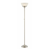 Ward 30W 1 LED Torchiere Lamp 11 Inches by 70 Inches High by Lite Source - LS-83024BBW