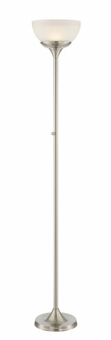Ward 30W 1 LED Torchiere Lamp 11 Inches by 70 Inches High by Lite Source - LS-83024BBW