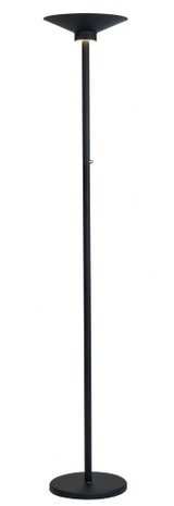 Sappho 43W 1 LED Torchiere Lamp 12.75 x 72 Inches High by Lite Source - LS-83303BB