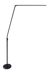 Pontus 33W 1 LED Floor Lamp 10 Inches by 82.5 Inches High by Lite Source - LS-83320BB