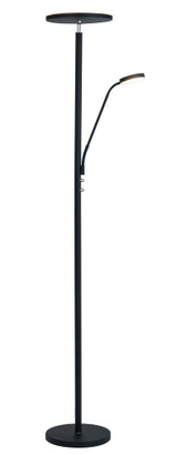 Monet 30W 1 LED Torchiere Lamp 11 x 71.75 Inches High by Lite Source - LS-83353BB