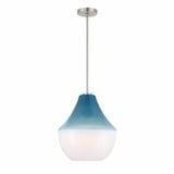 Pacific 1 Light Pendant 16.5 Inch Tall and 14 Inch Wide by Minka Lavery - 29-PA