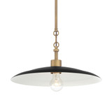 York 1 Light Pendant 6.75 Inch Tall and 16 Inch Wide by Minka Lavery - 296