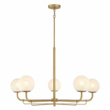 Whitehall 5 Light Chandelier 23 Inch Tall and 38 Inch Wide by Minka Lavery - 3795