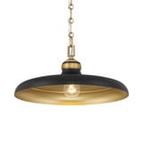Crowne 1 Light Pendant 7.25 Inch Tall and 16 Inch Wide by Minka Lavery - 3935