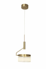 Fleming 26W 2 LED Off Set Small Pendant by Abra - 10101PN