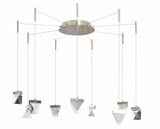 Atlas 45W 9 LED Light Medium Pendant by Abra - 10073PN