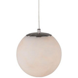Stone 6W 1 LED Orb Pendant 6 Inch Tall by Abra - 10167PN