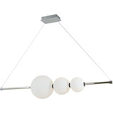 ORB 36.8W 1 LED Liner Pendant 10 Inch Tall and 49.3 Inch Length by Abra - 10026PN