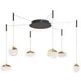 Athena 36W 6 LED Medium Pendant by Abra - 10063PN
