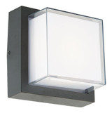 Geo 9W 1 LED 6.3 Inch Wide Outdoor Wall Sconce by Abra - 50024ODW