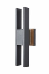 Slate 24W 2 LED Outdoor Wall Lantern by Abra - 50007ODW