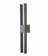 Slate 44W 2 LED Outdoor Wall Lantern by Abra - 50009ODW