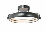 Rave 22W 1 LED 14 Inch Wide Dual Ring Flush Mount by Abra - 30082FM