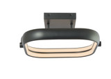 Rave 22W 1 LED 14 Inch Wide Dual Square Flush Mount by Abra - 30084FM