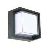 Geo 9W 1 LED 6.3 Inch Wide Aluminum Outdoor Wall Sconce by Abra - 50023ODW