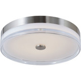Iris 30W 1 LED Flush Mount 16 Inch Tall and 3.15 Inch Wide by Abra - 30041FM