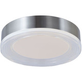 Waves 20W 1 LED Flush Mount 12 Inch Tall and 2.36 Inch Wide by Abra - 30043FM