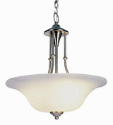 3 Light Alabaster Glass Large Pendant by Trans Globe - 6543