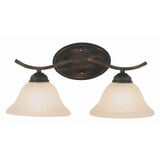 2 Light Vanity Light 17 Inch Wide by Trans Globe - 2826