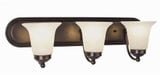 3 Light Wall Sconce 24 Inch Wide by Trans Globe - 3503
