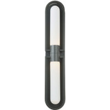 Siren 16W 2 LED Outdoor Wall Mount 5 Inch Tall and 27.25 Inch Wide by Abra - 50102ODW