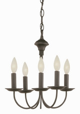 New Century 5 Light Small Chandelier by Trans Globe - 9015