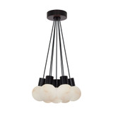 Mina 63W 7 LED Small Chandelier 14 Inch Wide by Visual Comfort Modern - SLCH543